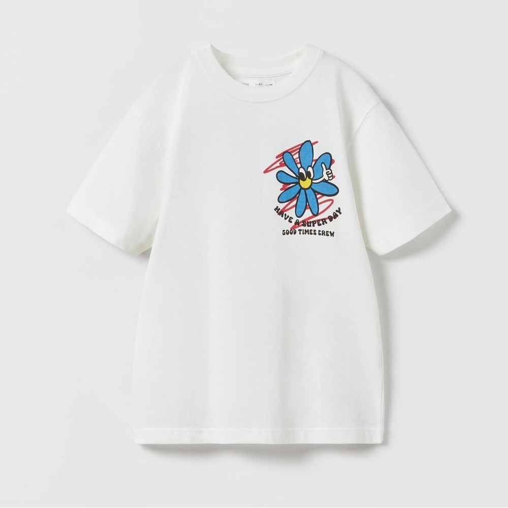 NWOT • Zara short sleeve t shirt • 8-9 years